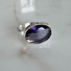 NWOT Sundance Orchid Light Ring, Amethyst, Sterling Silver